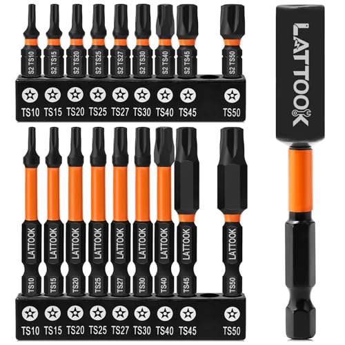 19PCS Torx Plus 5-Point Tamper-Proof Security Bits(IPR 10-IPR 50)