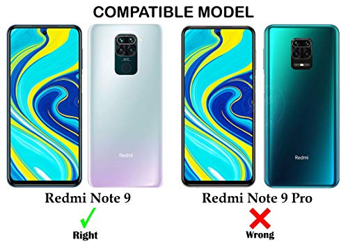 Image of Jkobi Back Cover for Xiaomi Mi Redmi Note 9 (Silicone Clear Shockproof Case with Camera Protection | Soft and Flexible | Transparent)