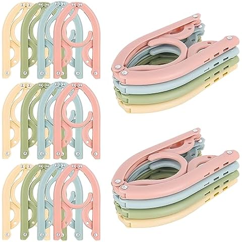 CTDMJ 20 PCS Portable Folding Clothes Hangers Cover