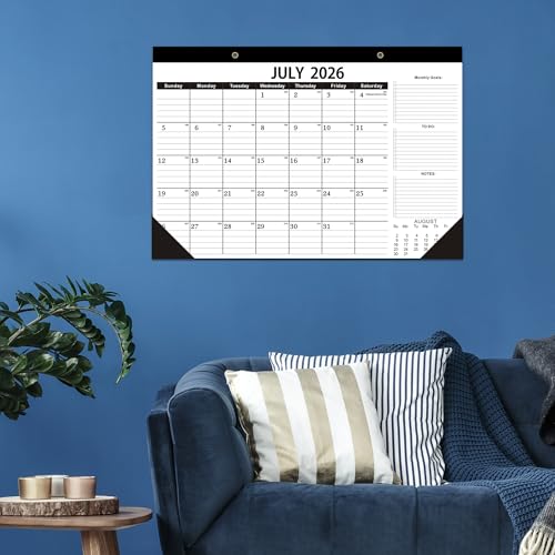 Image of Desk Calendar 2026-2027,July 2026 to December 2027, Desk calendar 2026-2027 with to-do list,2027 Calendar 18 Months,Calendar 2026-2027-17 inch x 12 inch for Home or Office.