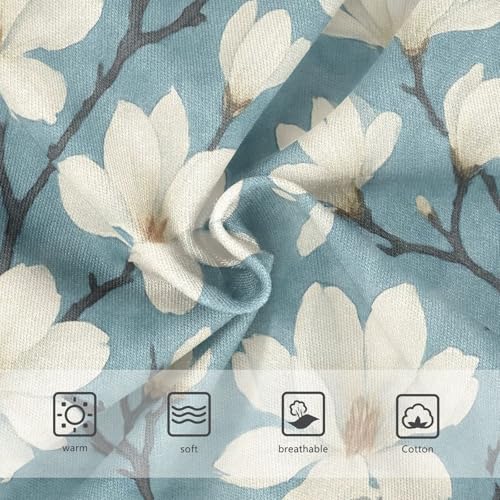 Joisal White Magnolia Flowers Blue Little Girl Panties Girls Underwear Toddler Cotton Animals Briefs Girls Undies 2t3