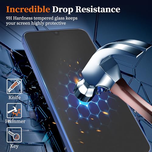 Image of YWXTW 2 Pack Matte Screen Protector Designed for Samsung Galaxy A16 /A17 6.7 Inch with Alignment Frame, Anti-Glare 9H hardness Tempered Glass, Anti Scratch Bubble Free Smooth as Silk