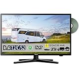 Der Fernseher besitzt an der Unterseite einen Ein-/Aus Schalter und lässt sich damit komplett vom Stromkreis trennen. Der 5V+ Eingang für Aktivantenne versorgt Ihre aktive DVB-T Antenne direkt mit Strom. Weitere Infomramtionen zu dem Gerät finden Sie unten in der Produktbeschreibungen ↓