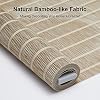Cortinas enrollables sin cuerda de aspecto bambú natural Tonature, persianas con parada libre, cortinas enrollables que filtran la luz para el hogar, cortinas enrollables para ventanas, persianas para puertas y ventanas, beige, 24" ancho x 72" alto 4