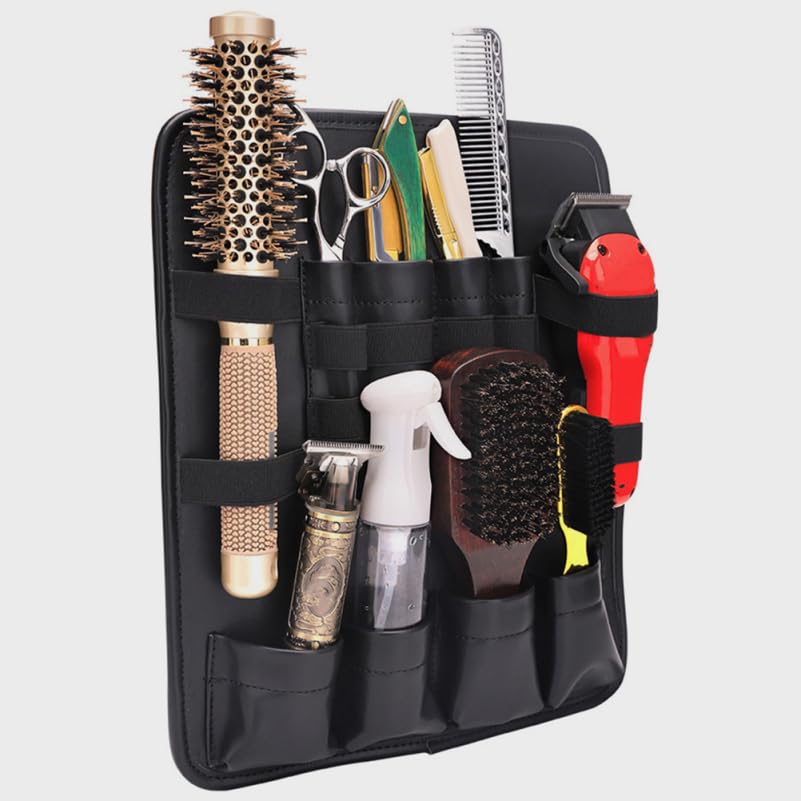 Healvian Barber Bag for Equipment Adjustable Hair Stylist Bag with Scissor and Clipper Pouch Portable Hairdressing Tool Organizer - Image 3