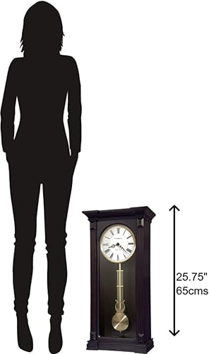 Miniatura 2 de Howard Miller Gobles - Reloj de pared II 549-513 - Decoración negra desgastada para el hogar con movimiento de un solo timbre de cuarzo