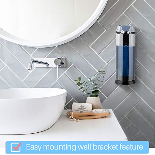 Secura 17oz / 500ml Premium Touchless Battery Operated Electric Automatic Soap Dispenser w/Adjustable Soap Dispensing Volume Control Dial (Chrome)