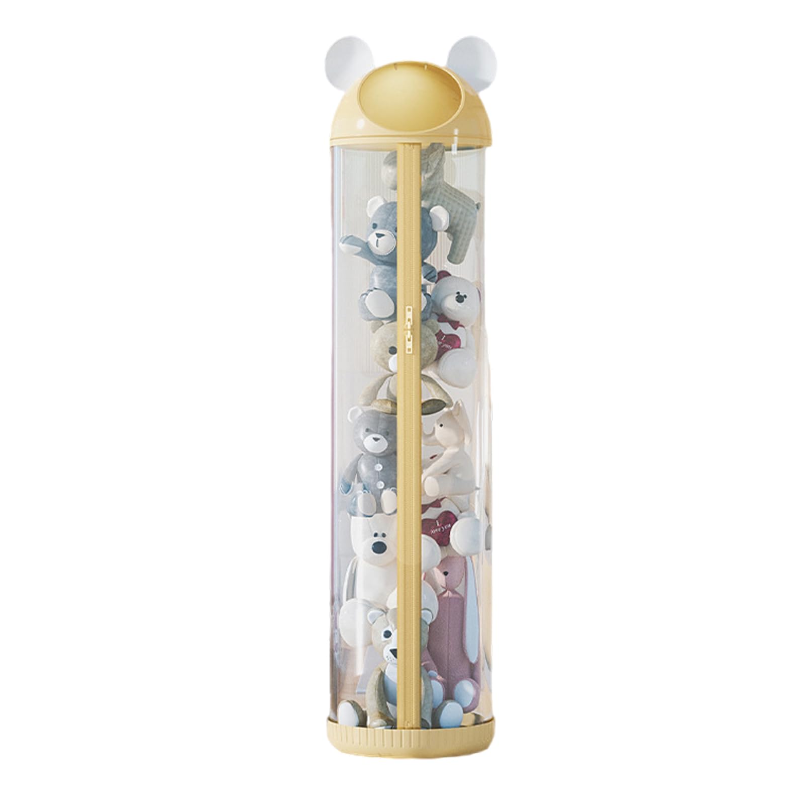Toy Storage, Plush Animal Storage Tube,Vertical Toy For Stuffed Animals(Yellow,172 * 30cm)