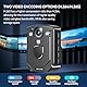 CAMMHD W1 HD 3840 * 2160P Body Cam, 10–12 Stunden Videoaufzeichnung, IP68 wasserdicht, H.265-Videocode, Nachtsicht-Bodycam, tragbare Körperkamera mit 2 um 360° drehbaren Clips (mit 64GB TF-Karte)