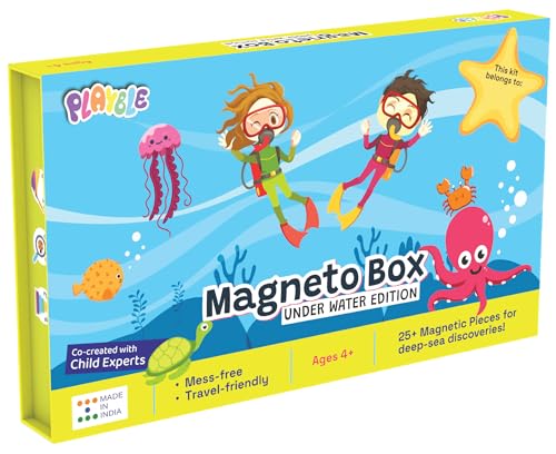 Magneto Box – Underwater Adventure | Magnetic Puzzle Toy for Kids 3-6 Years | Travel-Friendly Learning Game | Builds Creativity, Fine Motor Skills & Imagination