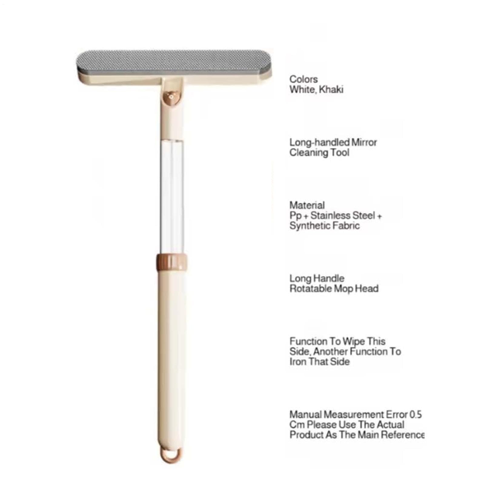 Limpiacristales de mampara de ducha Cepillo extensible quitapolvo | Rasqueta limpia cristales Para en baño, ducha, puertas de vidrio, parabrisas, hogar, dormitorio y coche