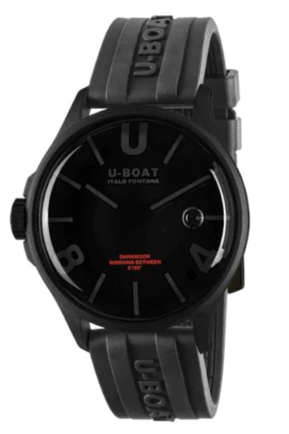 U-BoatFitness Watch mid-39926, Black/White, strip