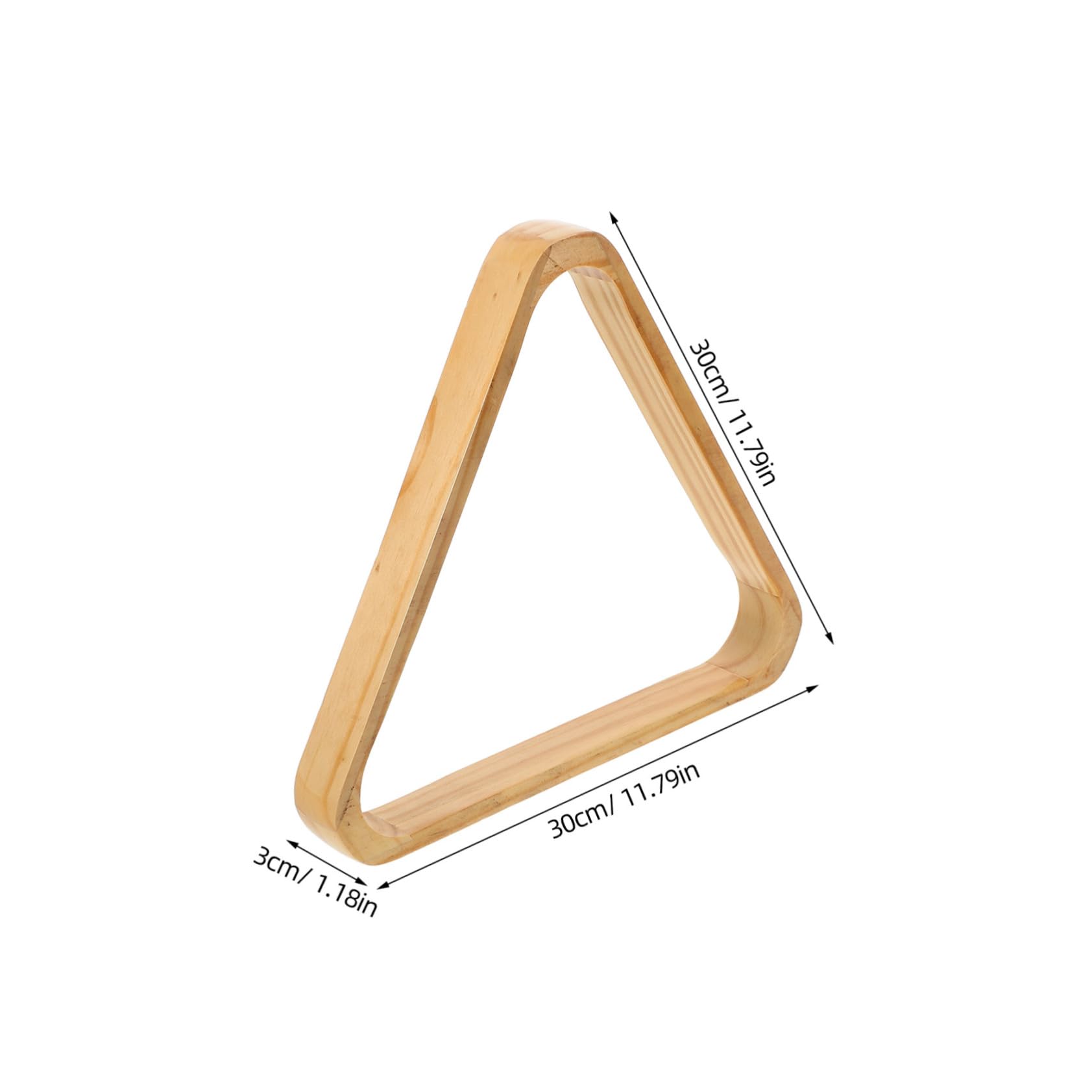 ifundom Solid Wood Pool Table Triangle Rack Durable Billiard Ball Storage Tray for Snooker Nine Ball and Pool Games Stylish Design
