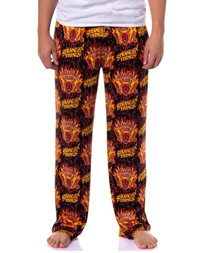 Stranger Things Pants Men's Hellfire Club Adult Lounge Sleep Pajamas