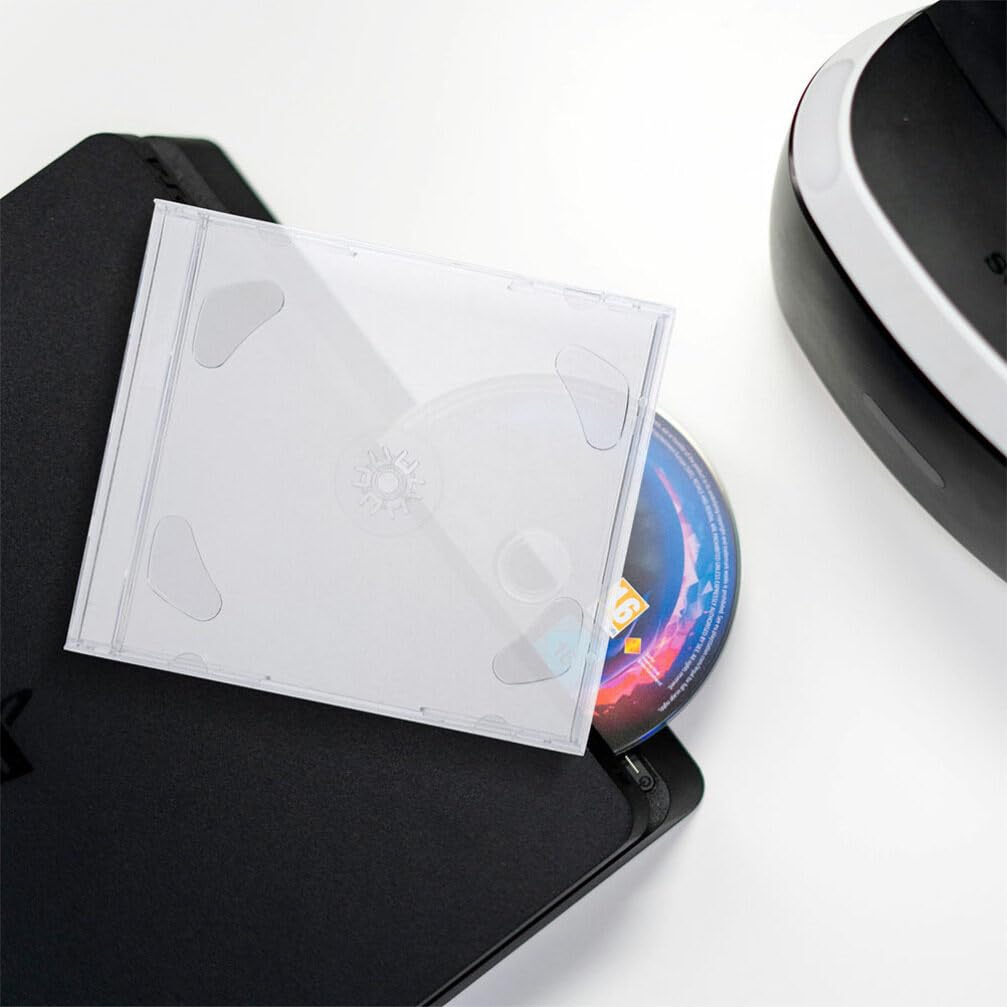 10pezzi Custodia Quadrata Per Cd Custodie Trasparenti Per Cd e Dvd Contenitori Resistenti All Usura Per Protezione e Organizzazione Di Film e Musica