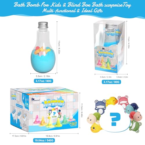 Kids Bath Bombs kit - 6pcs Bubble Bottles & 2pcs Surprise Box Toy,Interactive Science Toys for Kids,Fun Bubble Bath gift丨Idea Birthday Gifts for Girls Boys-8-Pack - Image 6
