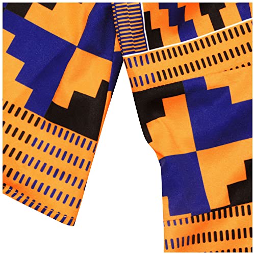 Image of Women Boho African Floral Print Pleated Short Midi Dress Multi-Way Dress for Casual Rave Club Party