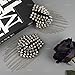 AUEAR, 1 Pair Rivet Shoulder Epaulets Tassel Chain Fashion Metal Epaulettes Badge for Men and Women (Silver)