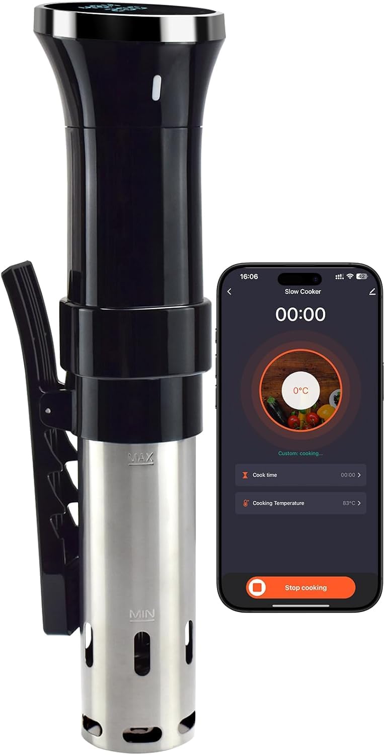 Cocina Sous Vide, circulador de inmersión de 1100 W para máquina Sous Vide, con pantalla táctil, control preciso de temperatura, cocina de precisión, perfecta para comidas tiernas y jugosas