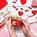 Willbond 200 Pieces Valentine's Day Theme Tags Heart Kraft Paper Hang Name Tags with 65.6 Feet Twines for Valentine's Party Wrapping DIY Supplies(Classic Style)