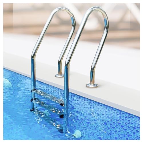 Escalera para Piscina de Acero Inoxidable con 2 Peldaños miniatura 1