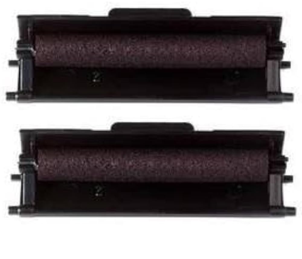 Confezione da 2 tamponi Easy Roll Olivetti 80624 Viola Compatibile per Olivetti Logos 332, 352, 362, 364, 381 Summa 181