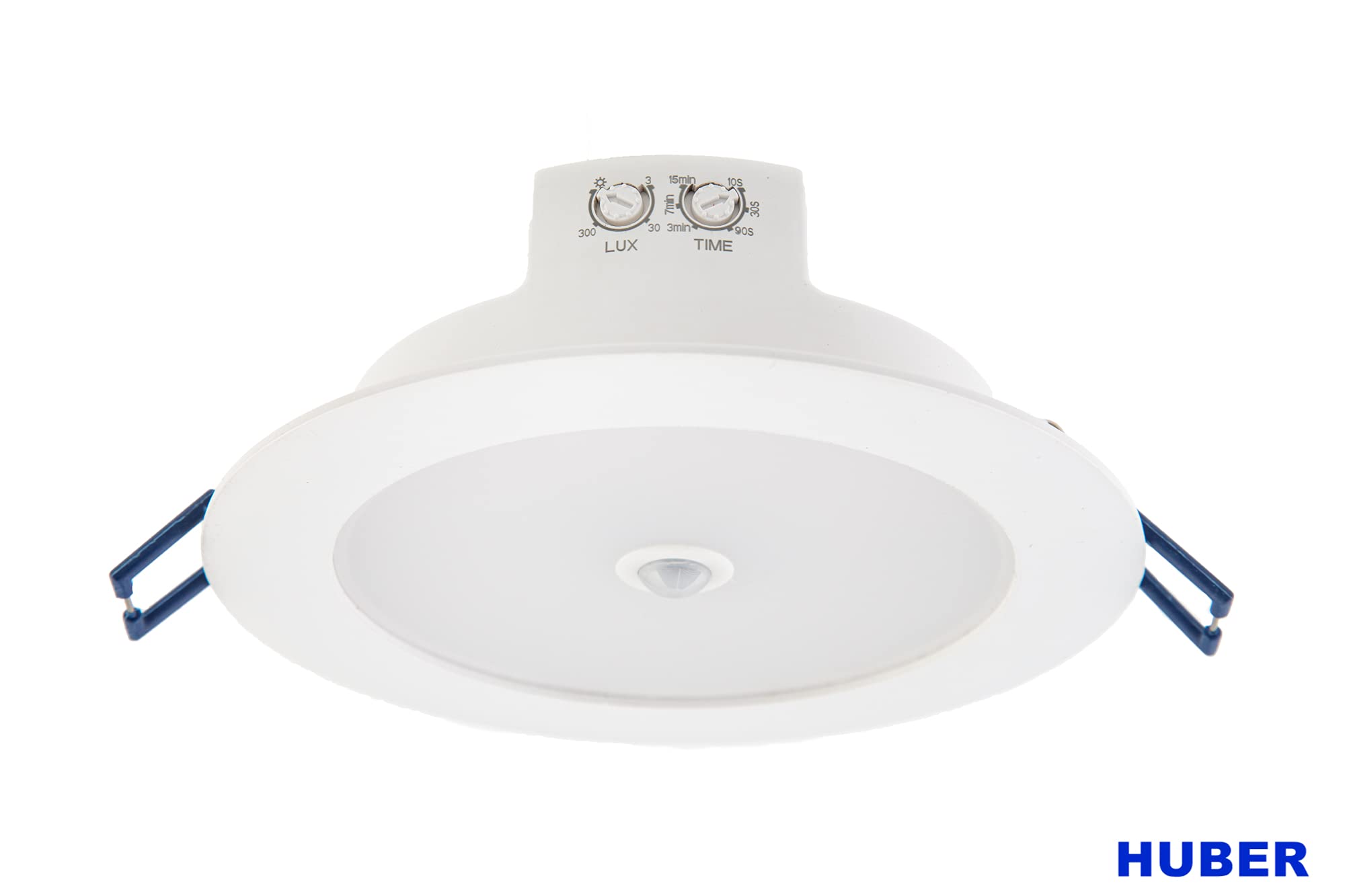 HUBER Downlight [11W 1200Lm] con sensor de movimiento PIR 360° I empotrable, foco empotrable con sensor de movimiento