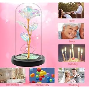 Birthdaygiftsforwomenmothersdayflowersgiftsformommothersdaypresentswifegrandmamomfromdaughtercolorfulgalaxycrystallightuproseinaglassdomeiloveyougiftsforher Urban Country Home Decor Birthday gifts for women mothers day flowers gifts for mom mothers day presents wife grandma mom from daughter colorful galaxy crystal light up rose in a glass domei love you gifts for her urban country home decor