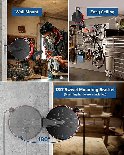 DEWENWILS SJTW Rallonge rétractable de 9,1 m, montage au plafond ou au ...