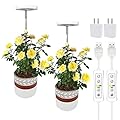 Plant Grow Light,Yadoker LED Growing Light Full Spectrum for Indoor Plants,Height Adjustable, Automatic Timer, 5V Low Safe Voltage,Idea for Small Plant Light…