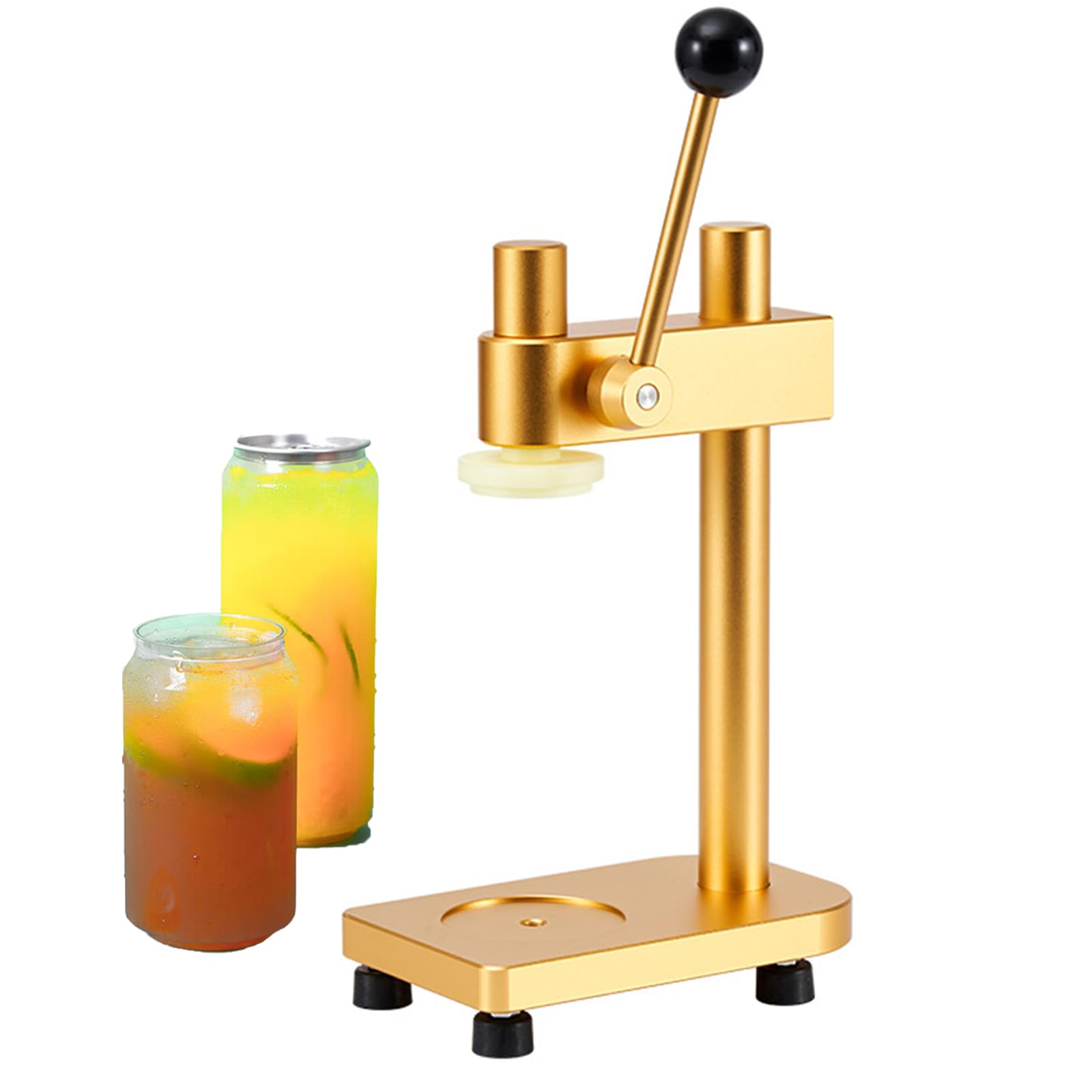 Scelleuse Manuelle Boîtes De Conserve, 20 Boîtesmin, De Scellage sous Vide, Diamètre 55 Mm, Bocaux De Moins De 17 Cm De Hauteur (bière, Jus, Café Et Sodas). Gold