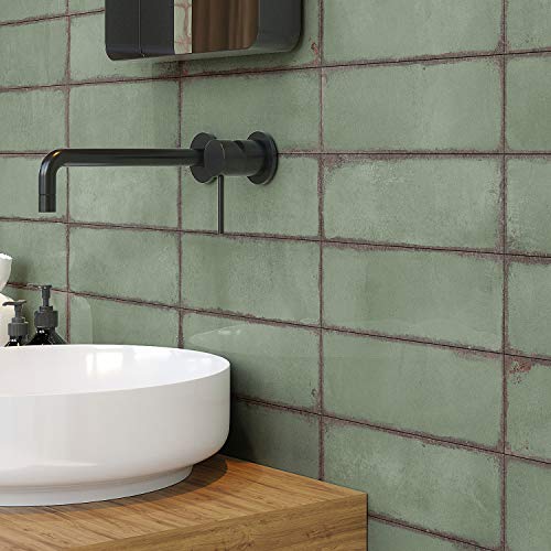 Santa Fe Green 3.93 In. X 11.96 In. Polished Ceramic Wall Tile (33 Pieces 10.76 Sq. Ft. / Case) #TOP7