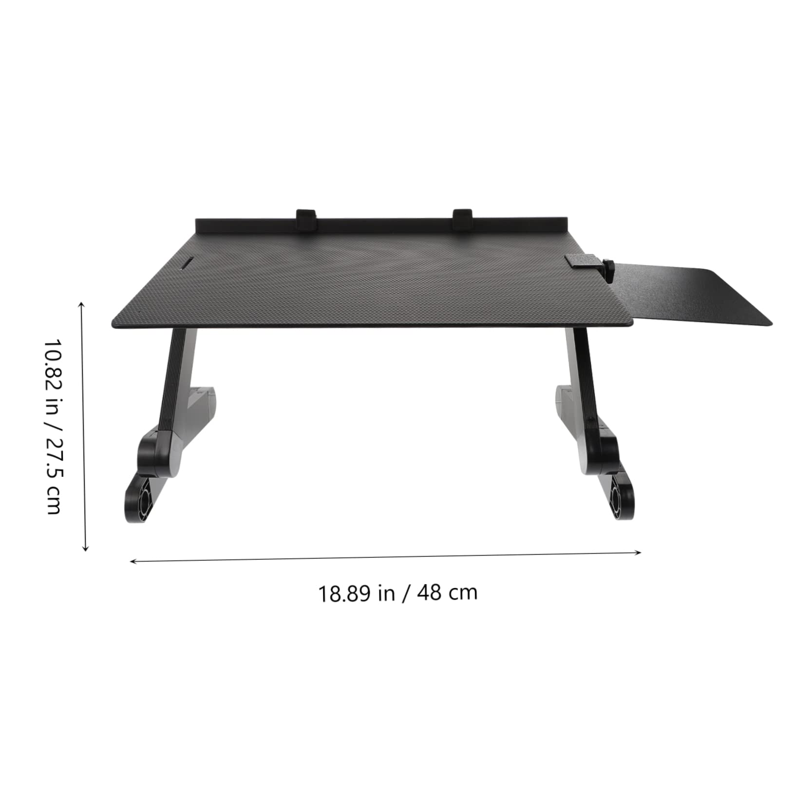 Artibetter Supporto per Laptop Regolabile in Lega di Alluminio Nero | Poggia Laptop Pieghevole Dissipazione del Calore, per Vacanze Estive, Viewing Photos e Watching Videos