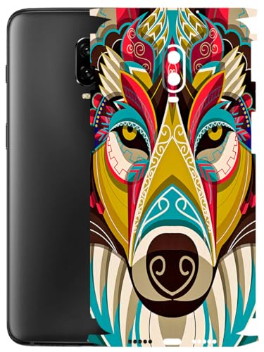 Image of AtOdds - Full Body Back Screen Guard Protector Film - Lamination Wrap Skin Sticker Compatible with ONEPLUS 6T | Scratchproof Matte Finish (Mighty Wolf)