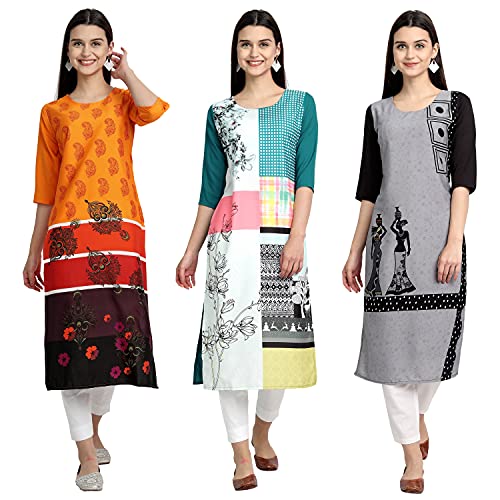 Image of Women's Crepe Straight Kurta