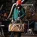 Carhartt Heavy Haul Utility Duffel Bag's, Water-Resistant Packable Bag for Jobsite, Gym, and Travel, Brown, 55L