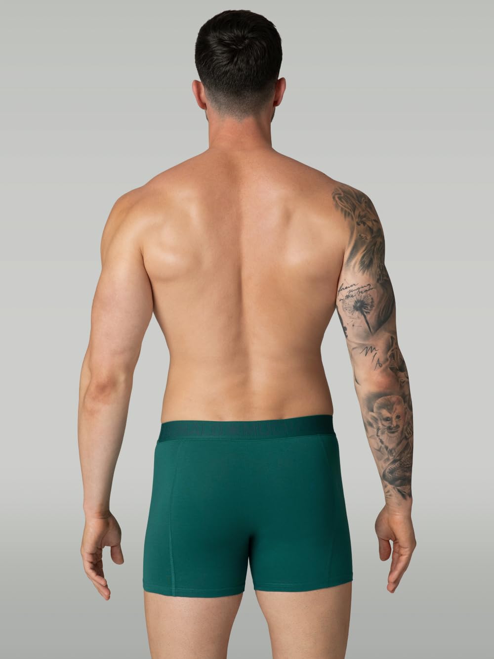 Muchachomalo Uomo Boxer 7-Pack, Tinta Unita, Cotone, Fascia Elastica