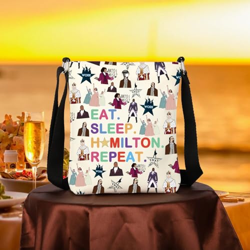 WCGXKO Musical Lover Gift Musical Character Zipper Pouch Makeup Bag (SLEEP HA XK)3