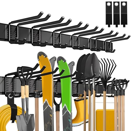 Garage Wall Organizer,12Pack Carries 600 lbs,Garden Tool Organize...