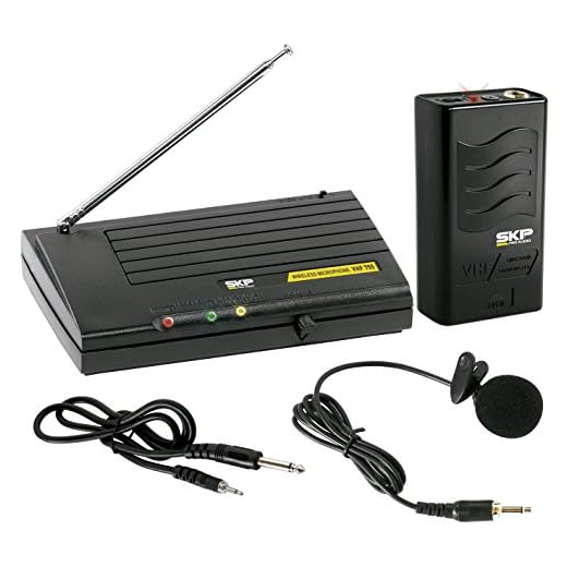 Microfone de Lapela sem Fio VHF755 SKP