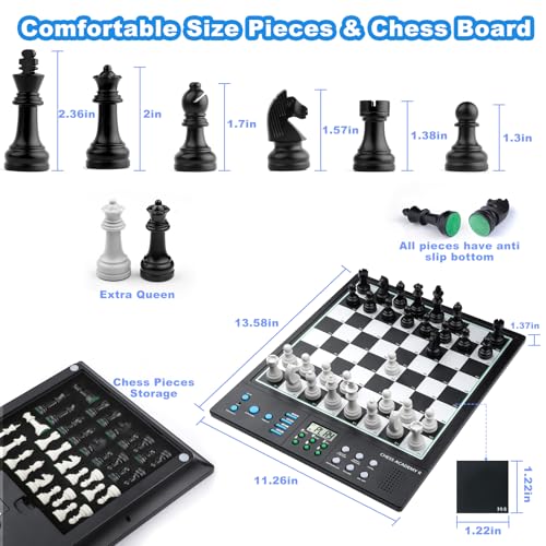 Juego de Ajedrez Electrónico Avanzado con Tutor AI miniatura 6