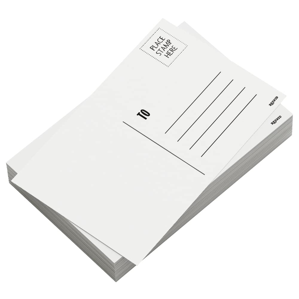 Pinovk - Tarjetas Postales En Blanco Para Correo, 100 Piezas Blancas De 4 X  6, Juego De Postales Disponibles Para Hacer Tus Propias Postales Imprimibles  De 300 Gsm/14 Puntos, Cartulina De, image size:1000x1000