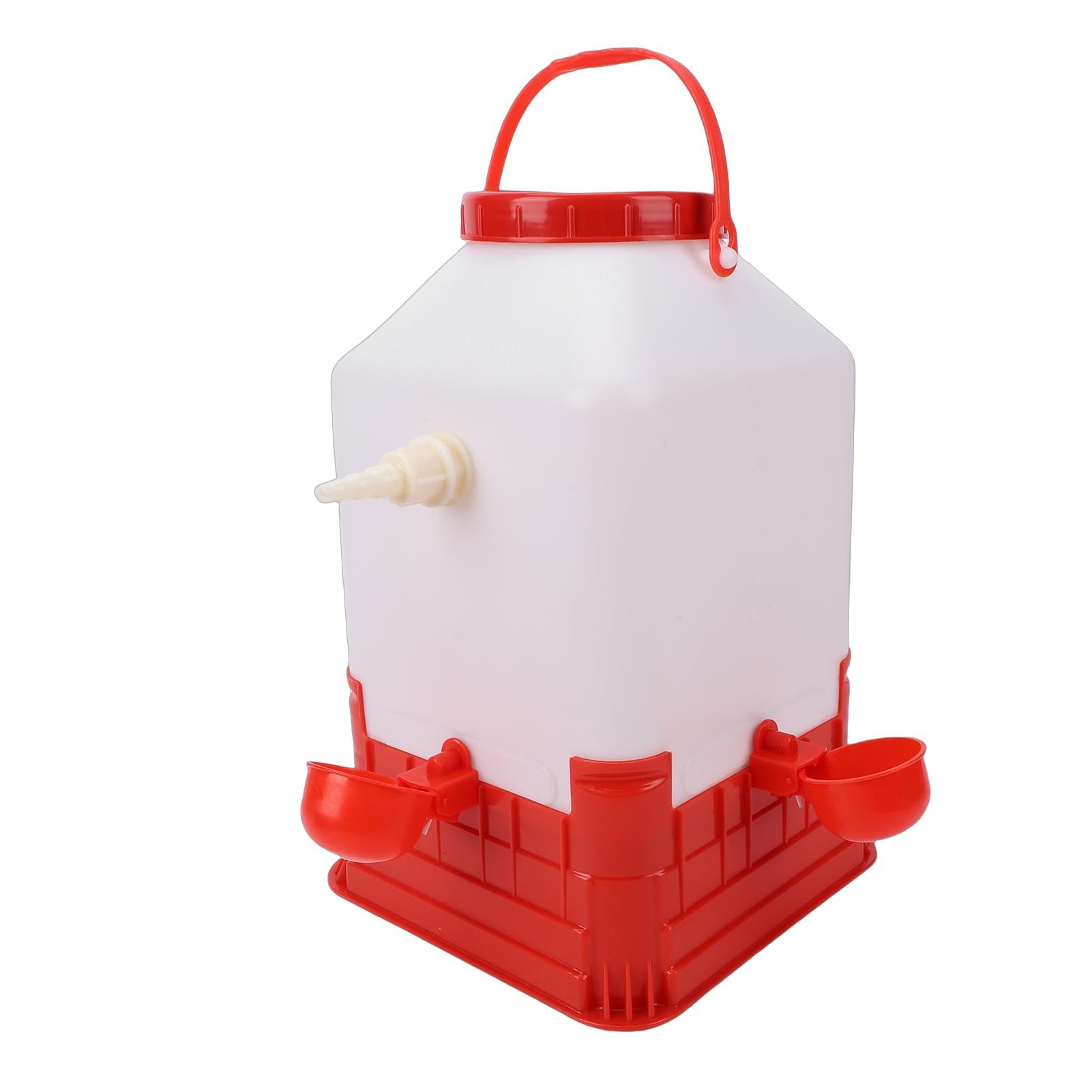 Abbeveratoio Automatico per Pollame, di Alimentazione dell'acqua per Polli da 10 Litri con 4 Ciotole per Polli da Fattoria, Anatre, Oche, Tacchini