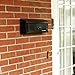Gibraltar Mailboxes Townhouse Small Capacity Galvanized Steel Black, Wall-Mount Mailbox, THHB0001