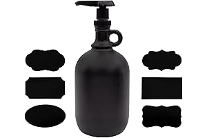 Darware Glass Pump Dispenser Bottle, 64-oz Capacity