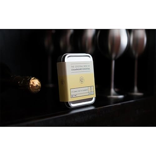 Miniatura 4 de The Cocktail Box Co - Kit de cóctel de champán  Haz regalos de cócteles hechos a mano de primera calidad para él o ella - 2 kits