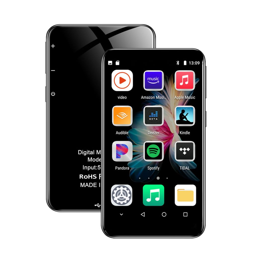 para Sistema operativo Fluido, CPU, RAM de 16 GB, 0 Ampliable a MP3 con Capacidad de Almacenamiento de Memoria Gratuita de 128 GB, Reproductor MP3, Reproductor Bluetooth