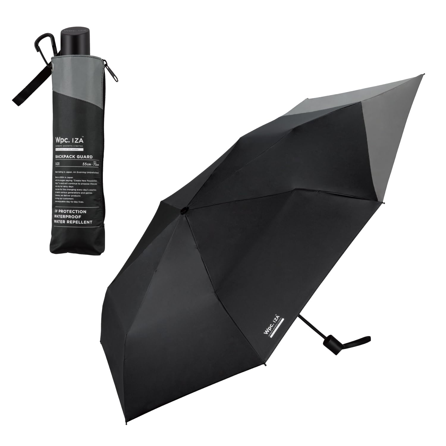 Amazon.co.jp: 【2025】男の晴雨兼用傘 日傘 IZA Type:BACKPACK GUARD