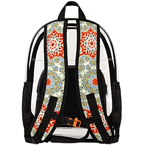 Sac à dos transparent avec sangle en maille confortable L