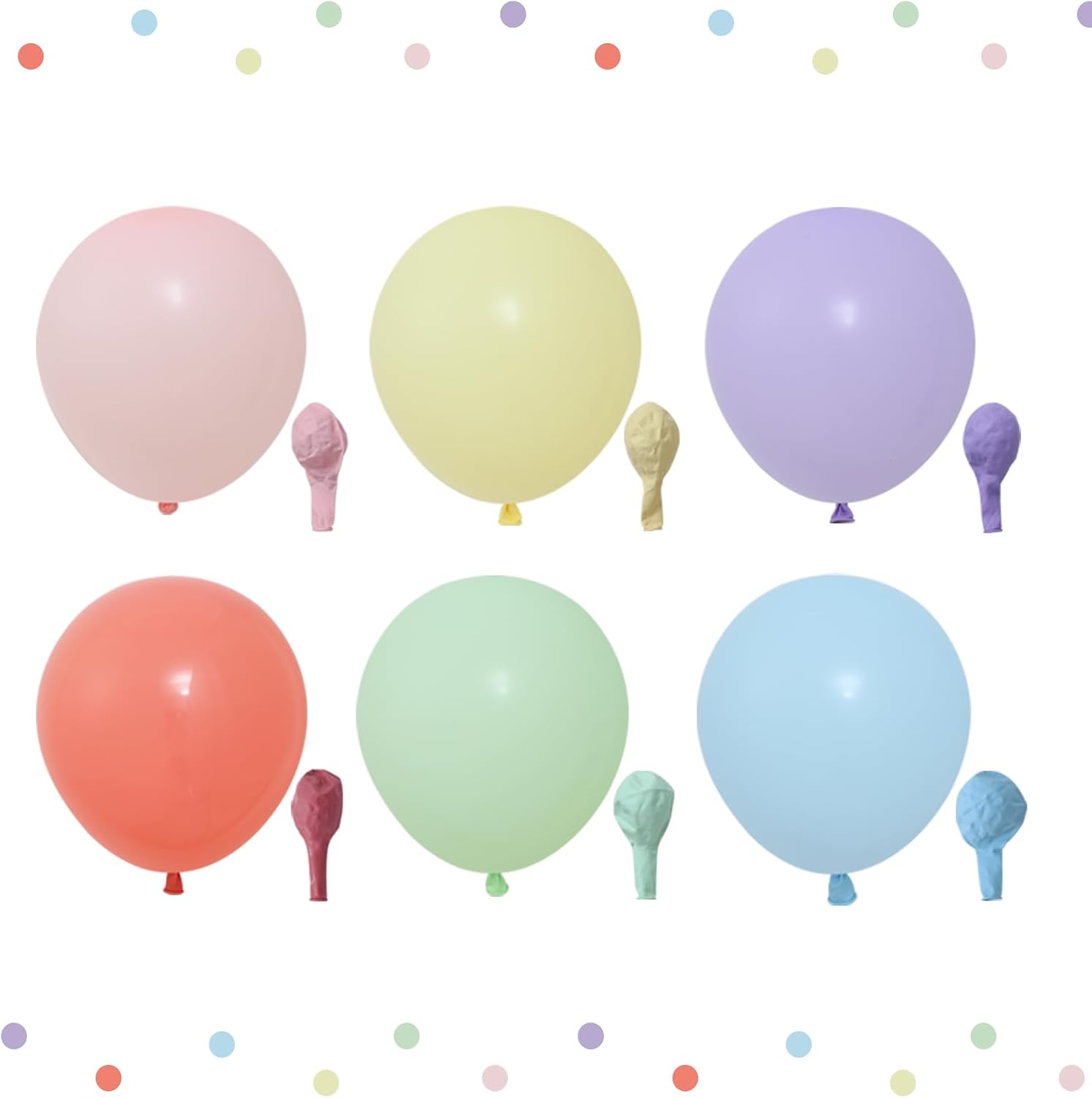 QIFU Lot de 52 ballons en latex épais multicolores pastel de 30,5 cm, couleurs pastel arc- - Mise en situation et utilisation